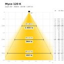 Myco 120 K Lichtkegel 4000 K Zoom 56°