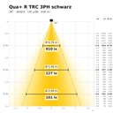 Qua+ R TRC 3PH schwarz Lichtkegel 4000 K