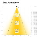 Qua+ R ON schwarz Lichtkegel 2700 K