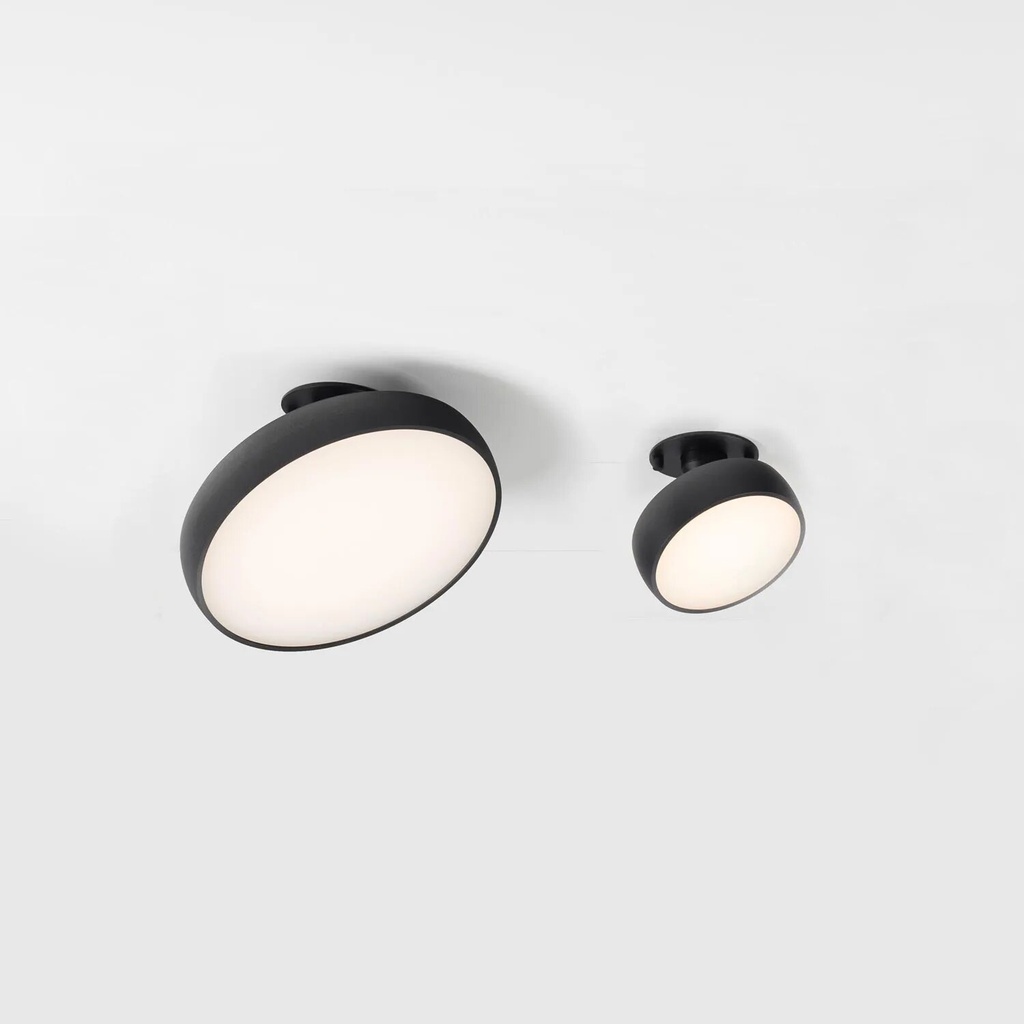 [31.3102.H16.002] Myco IN Deckeneinbauleuchte (SOFT (Diffusore Opal), 160 mm, 002/schwarz/RAL9005, 2700K / CRI98 Sunlight)