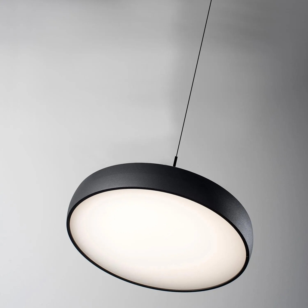 [31.9117.216.002] Myco One 160/300 ZS Deckenaufbaupendelleuchte (SOFT (Opal Diffuser), 160 mm, DALI-2, 002/schwarz/RAL9005, 2700K / CRI98 Sunlight)