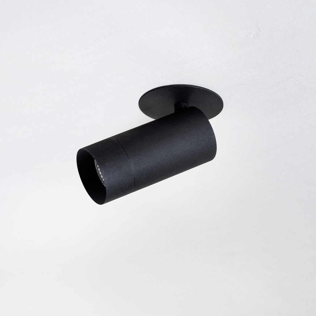 PM 55 IN Spot Deckeneinbaustrahler (2700K / CRI90, 25°, BX – Black Textured Matt, NO-DRV – kein Treiber)