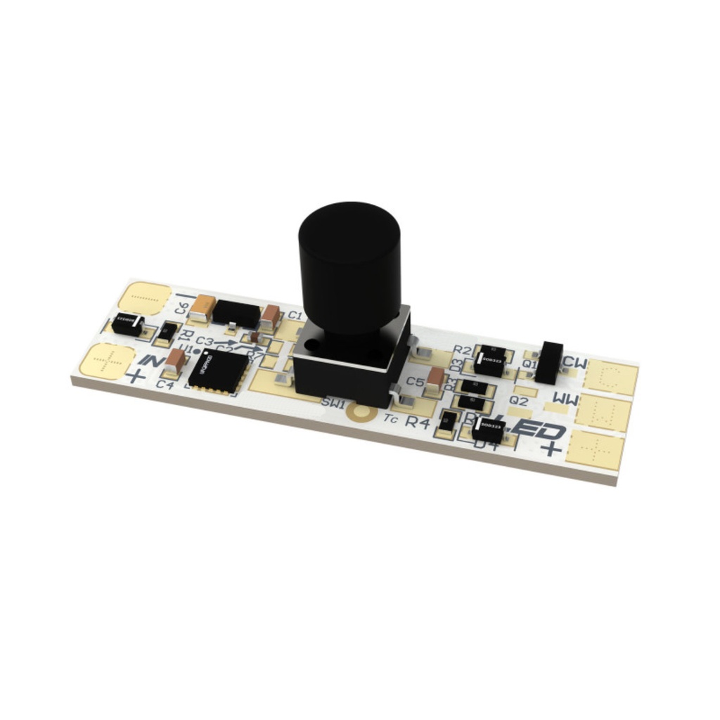 [MOU-KOTA-2CH3A/CH81W-35] Touch Dimmer Tunable White, 2CH, 3A/CH, 81W, 35 mm