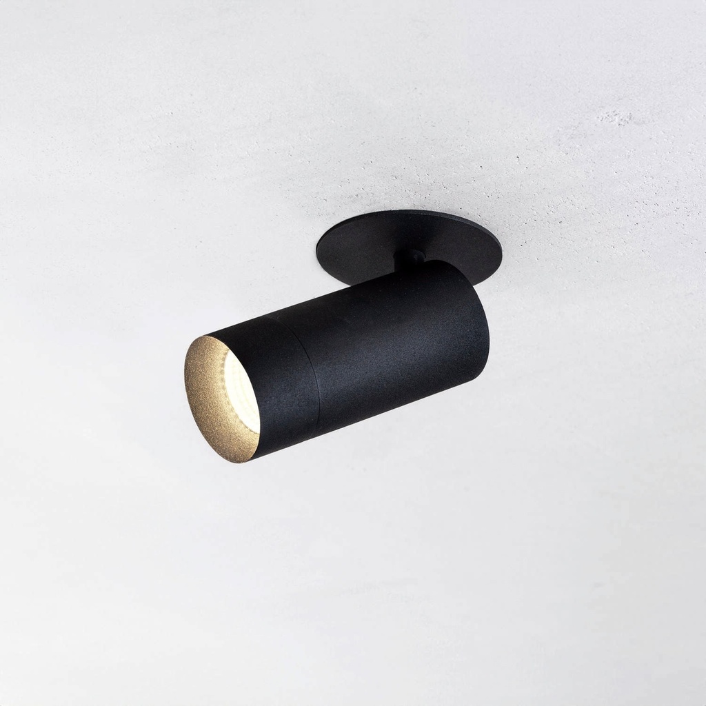 PM 55 ON Plate Double Deckenaufbaustrahler (2700K / CRI90, 20°, BX – Black Textured Matt, NO-DRV – kein Treiber)