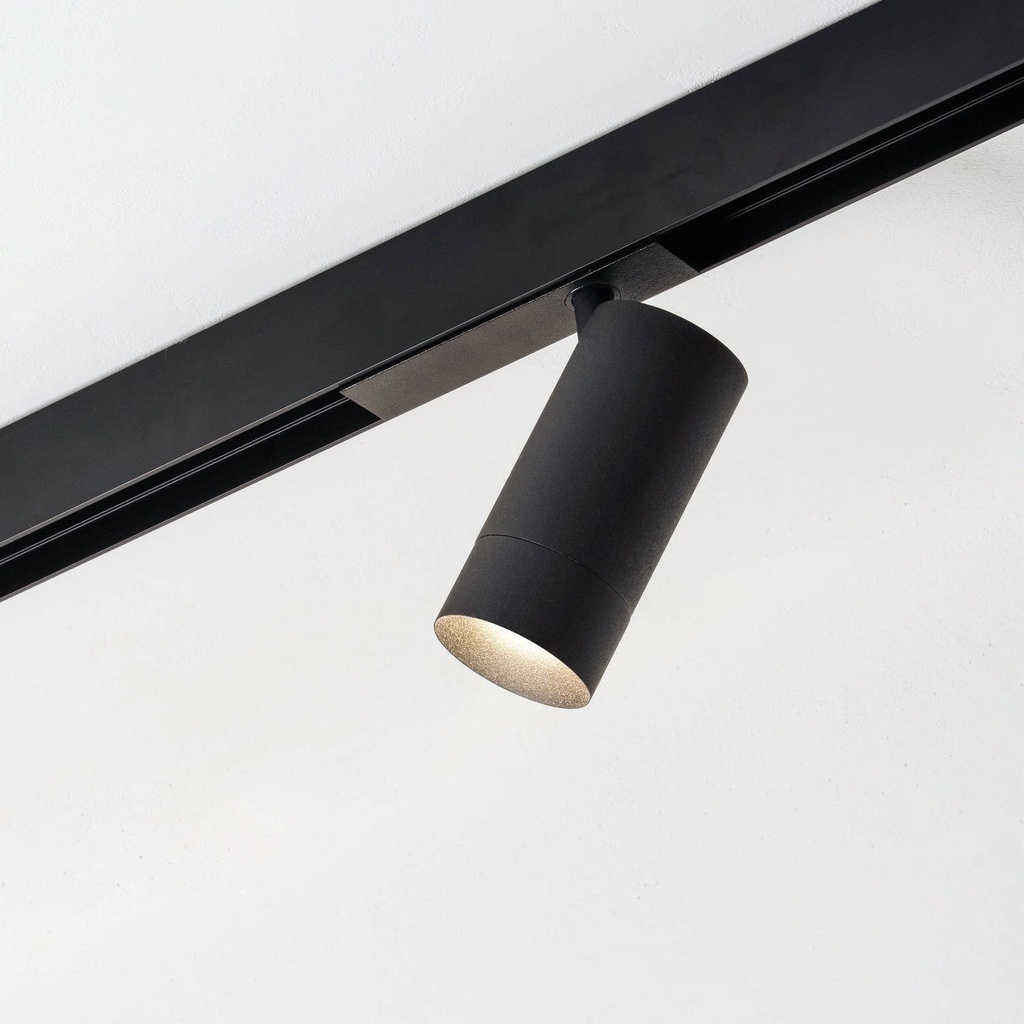 PM 55 TRK MAG Magnetschienenstrahler (2700K / CRI90, 25°, BX – Black Textured Matt, ON-OFF – nicht dimmbar)