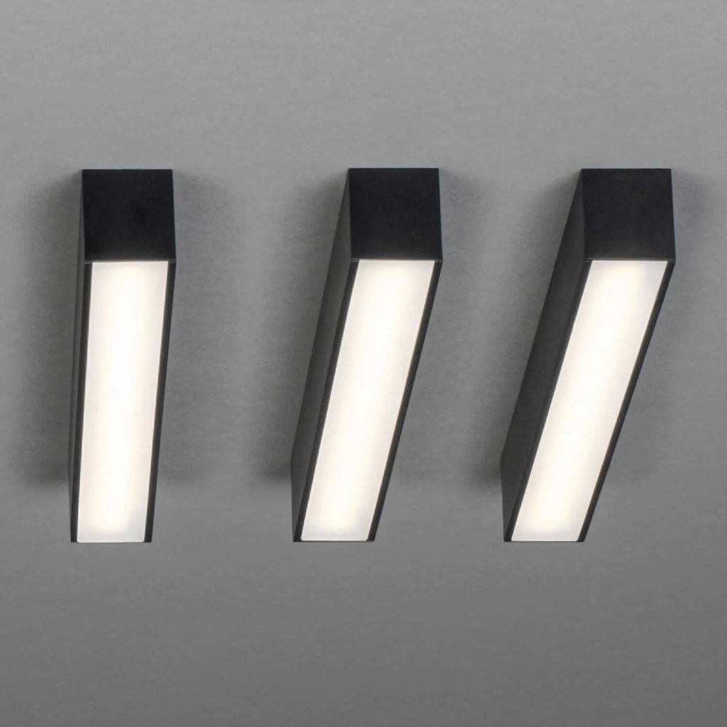[22.B101.L16.002] Thiny Slim TR48 48V Stromschienenleuchte (30 cm, SOFT (Diffusore Opal), A – ON/OFF, 1 Stromkreis, 002/schwarz/RAL9005, 2700K / CRI98 Sunlight)