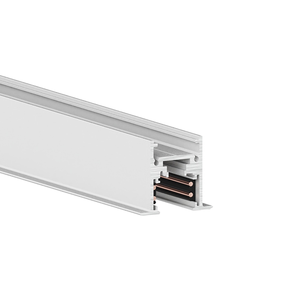 Simple IN 100, recessed track 24/48V, W=37, H=33, L=990 mm, Schneeweiß