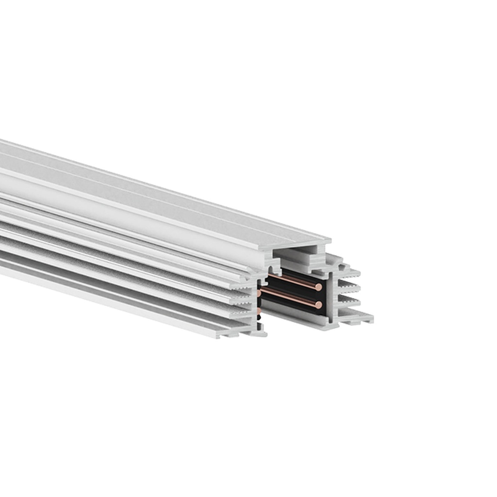 Simple RT 200, recessed track trimless 24/48V, W=16.5, H=25, L=1990 mm, Schneeweiß