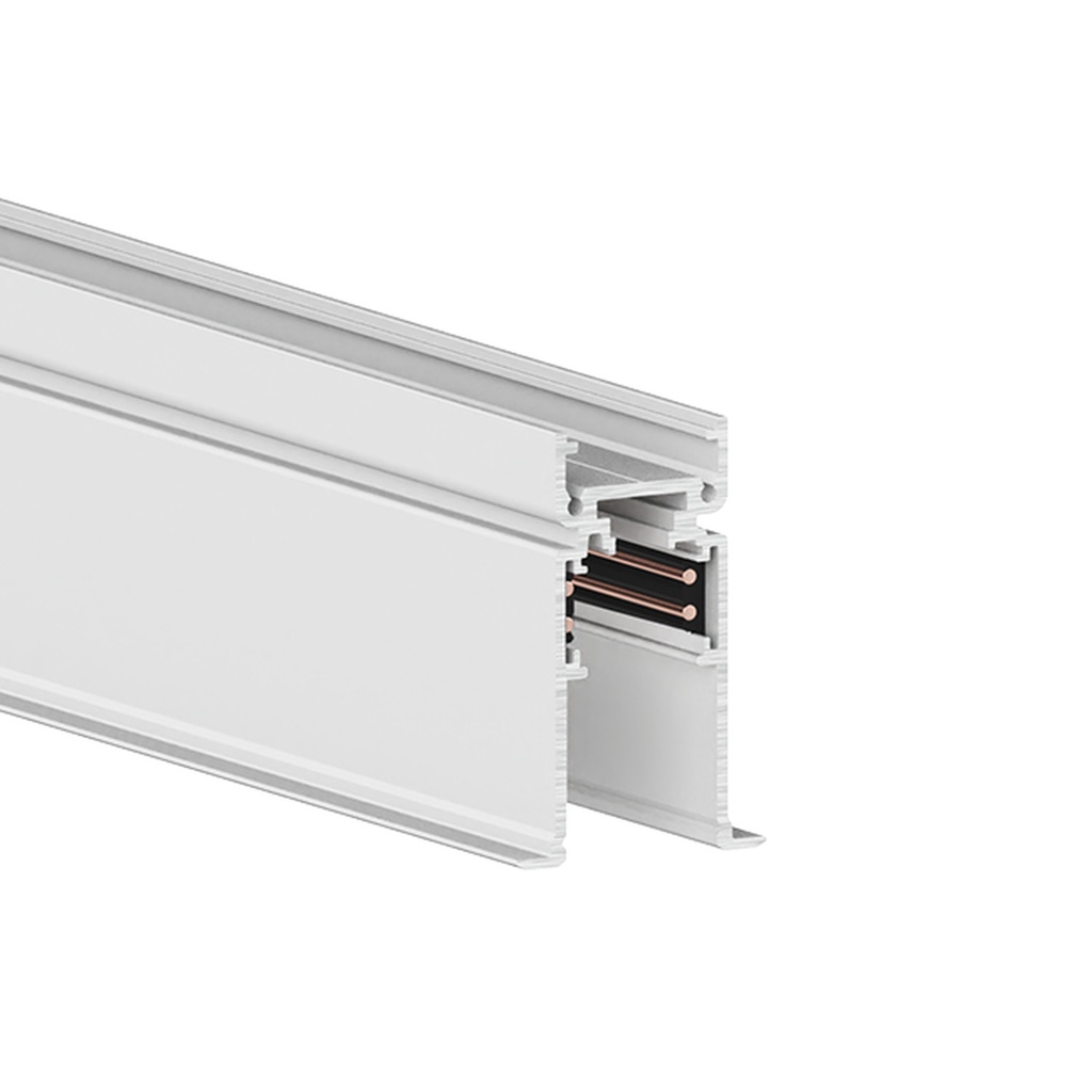 Simple IN+ 200, high-profile recessed track 24/48V, W=38, H=58, L=1990 mm, Schneeweiß