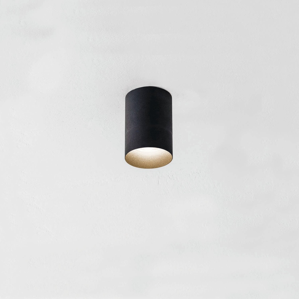 PM 60 ON Fix GU10 Deckenaufbaustrahler (BX – Black Textured Matt)