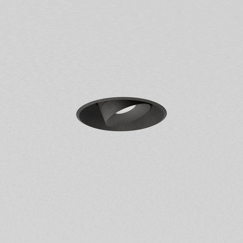 PM 46 IN DL Zoom Deckeneinbaustrahler (2700K / CRI95, 15°, BX – Black Textured Matt, NO-DRV – kein Treiber)