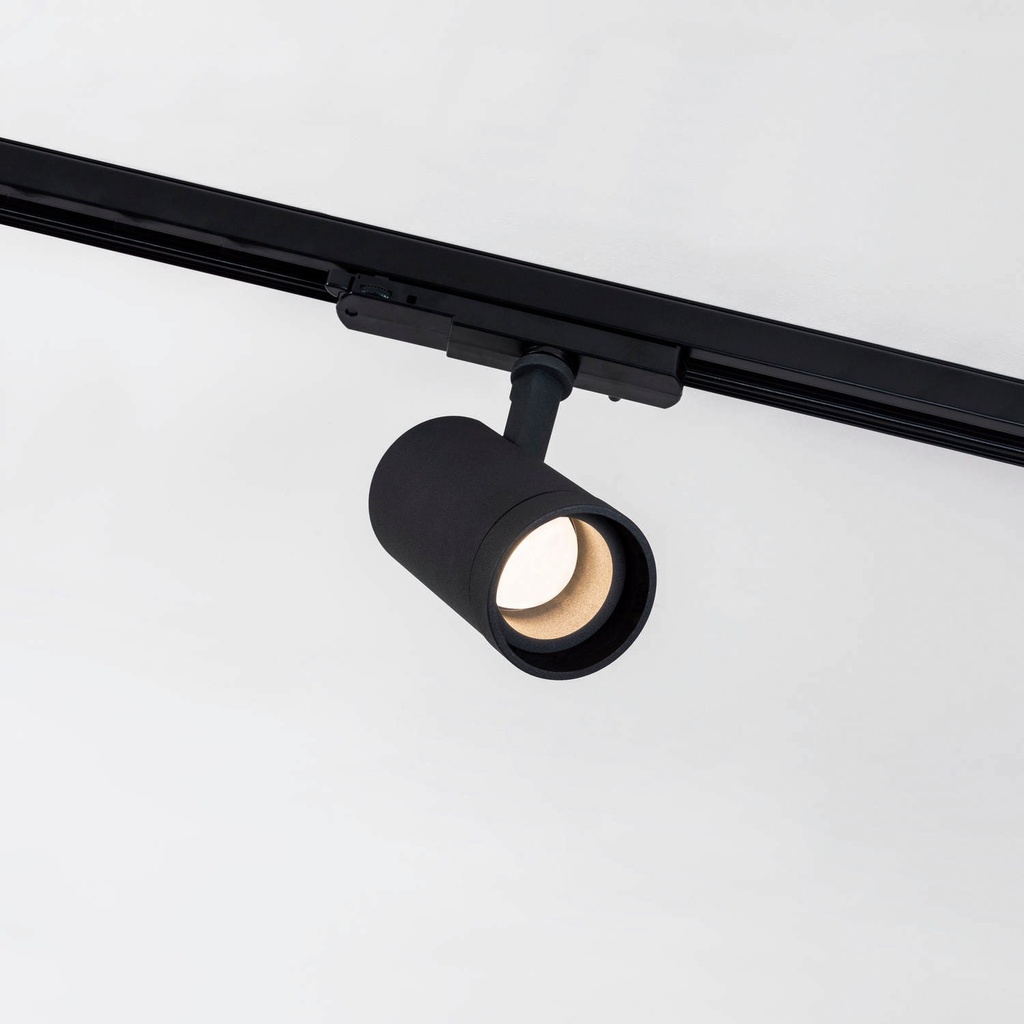 Hit Zoom XL TRK Schienenstrahler 230V (2700K / CRI90, BX – Black Textured Matt, ON-OFF – nicht dimmbar)