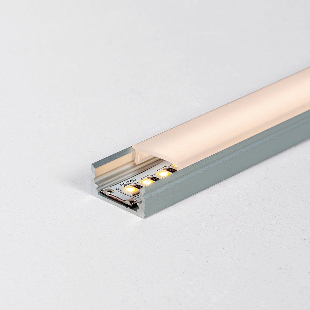 PF005 Aluminium-Profil Direktlicht IP20 (BL – Black Smooth Matt)