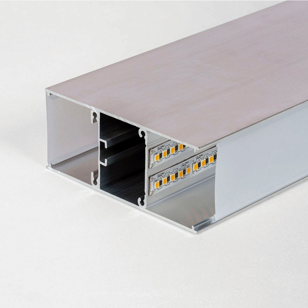 PF110 Aluminium-Profil Direktlicht IP20 (BL – Black Smooth Matt)