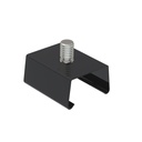 Unipro QCB, handle with screwless mounting, smooth white RAL 9003