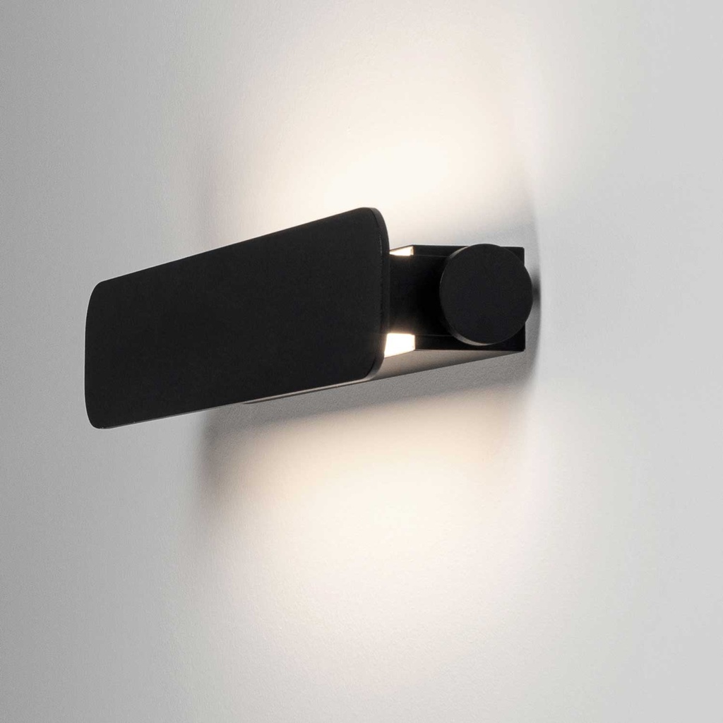 Luminaria de pared empotrada Illu K (2700K / CRI98 Sunlight, 002 – Negro, NO-DRV – Sin Controlador, 30)