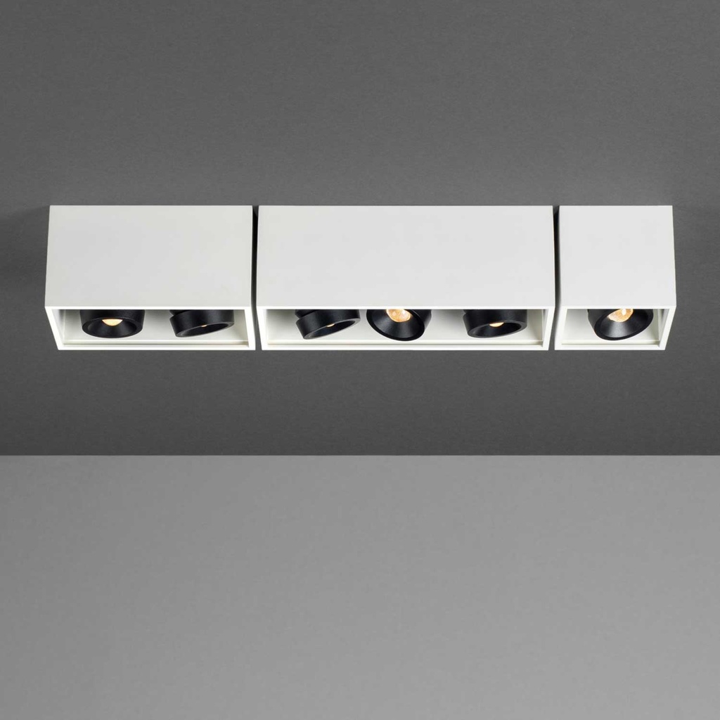 MBox ON Faretto da incasso a soffitto (2700K / CRI98 Sunlight, 002 – Nero, PH-CUT – Dimmer di Fase, L11)