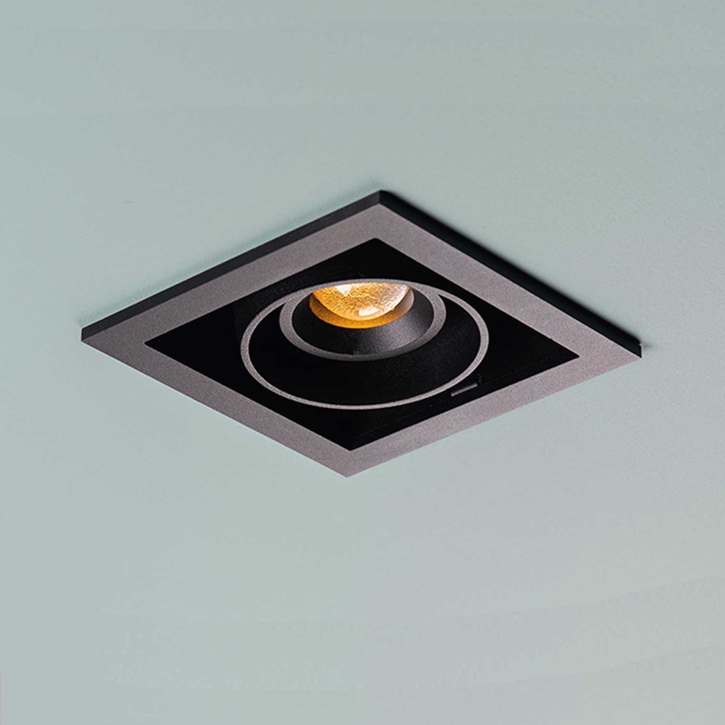 MFusion L IN Faretto incasso a soffitto (2700K / CRI98 Sunlight, 002 – Nero, L11)