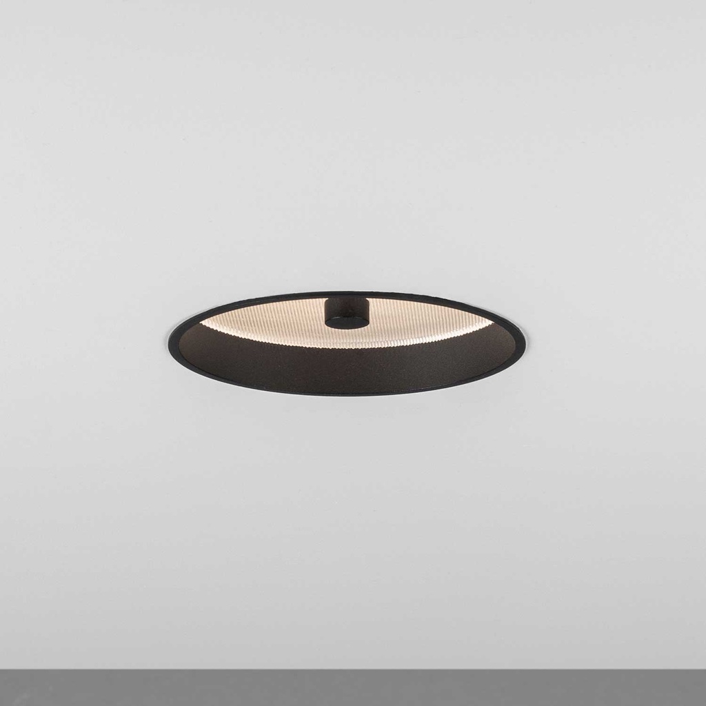 [48.3115.H16.002] Maxime IN Faretto da incasso a soffitto (2700K / CRI98 Sunlight, 002 – Nero, 160, SOFT (Diffusore Opal))