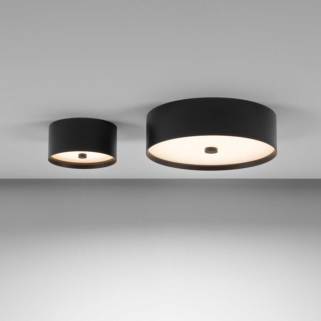 [48.1117.D16.002] Maxime ON applique encastrée (2700K / CRI98 Sunlight, 002 – Noir, PH-CUT – Variateur de Phase, 160, SOFT (Diffuseur Opal))