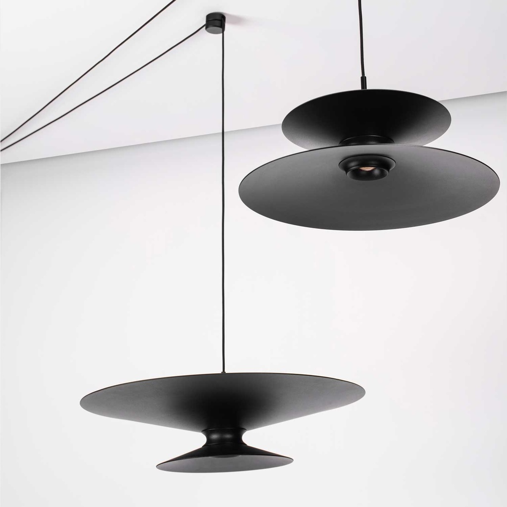 Moonlight ZS Pendelaufbaustrahler SNAP (2700K / CRI98 Sunlight, 002 – Schwarz, A)