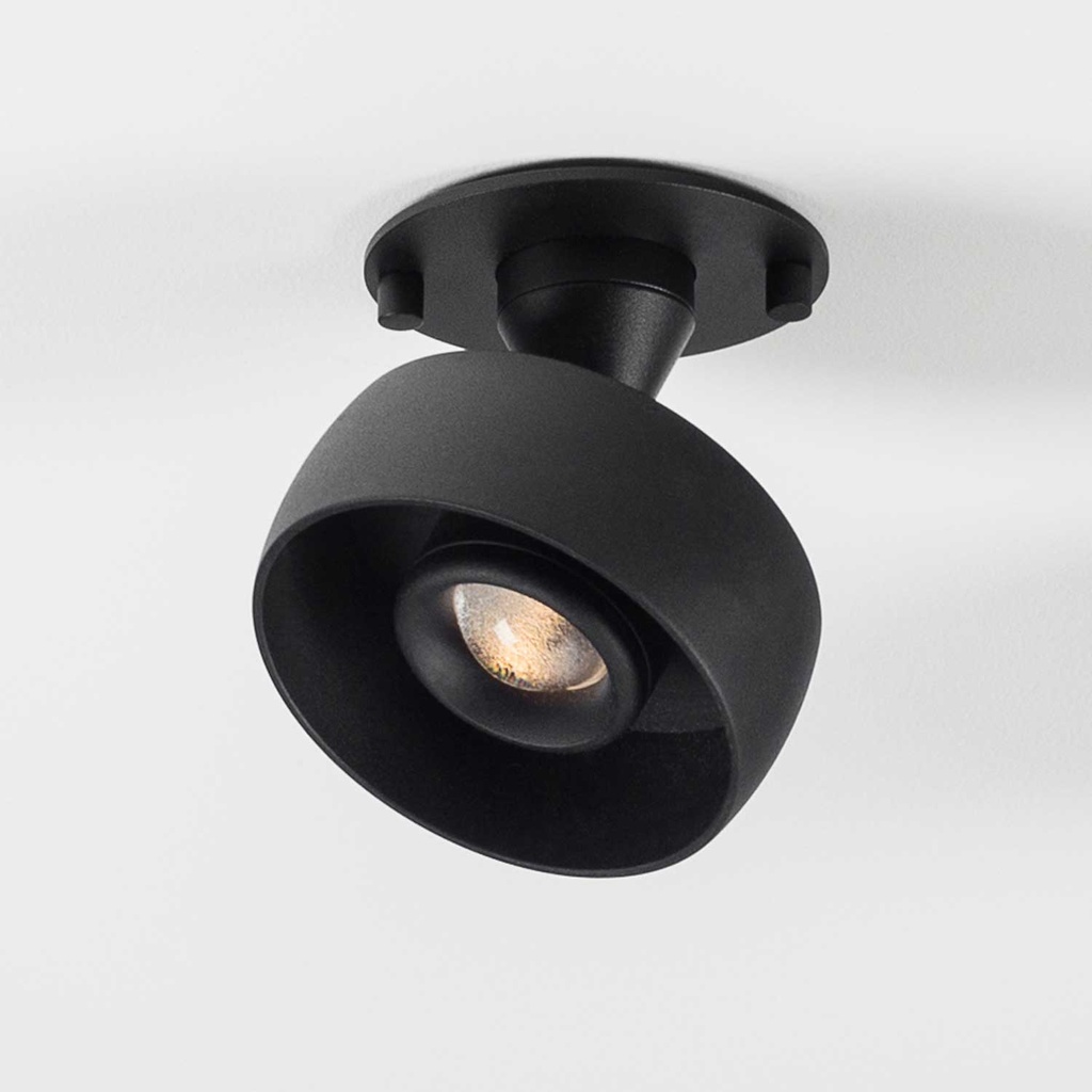 Myco 120 IN Spot encastré de plafond (2700K / CRI98 Sunlight, 002 – Noir)