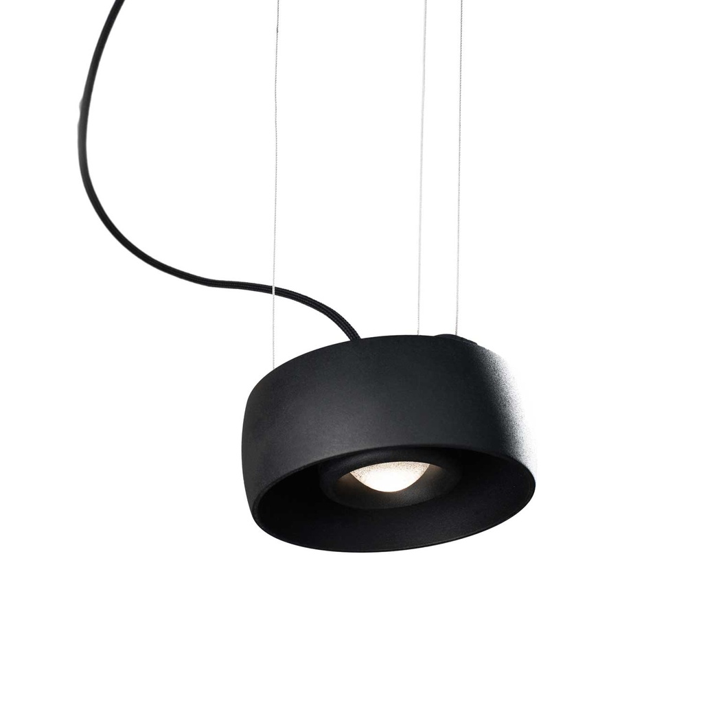 Myco 120 ZS pendant recessed spotlight SNAP (2700K / CRI98 Sunlight, 002 – Black)