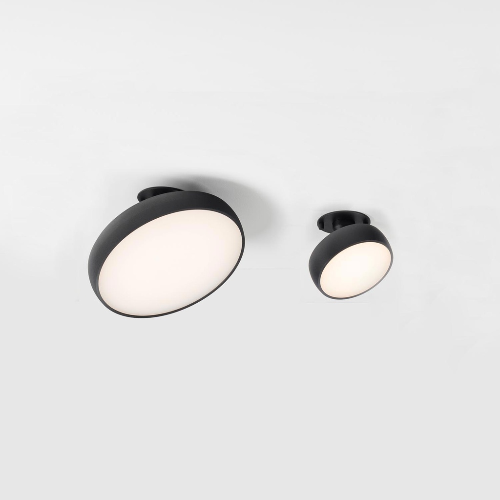 [31.3102.H16.002] Myco 160 IN Deckeneinbauleuchte (2700K / CRI98 Sunlight, 002 – Schwarz, SOFT (opaler Diffusor))
