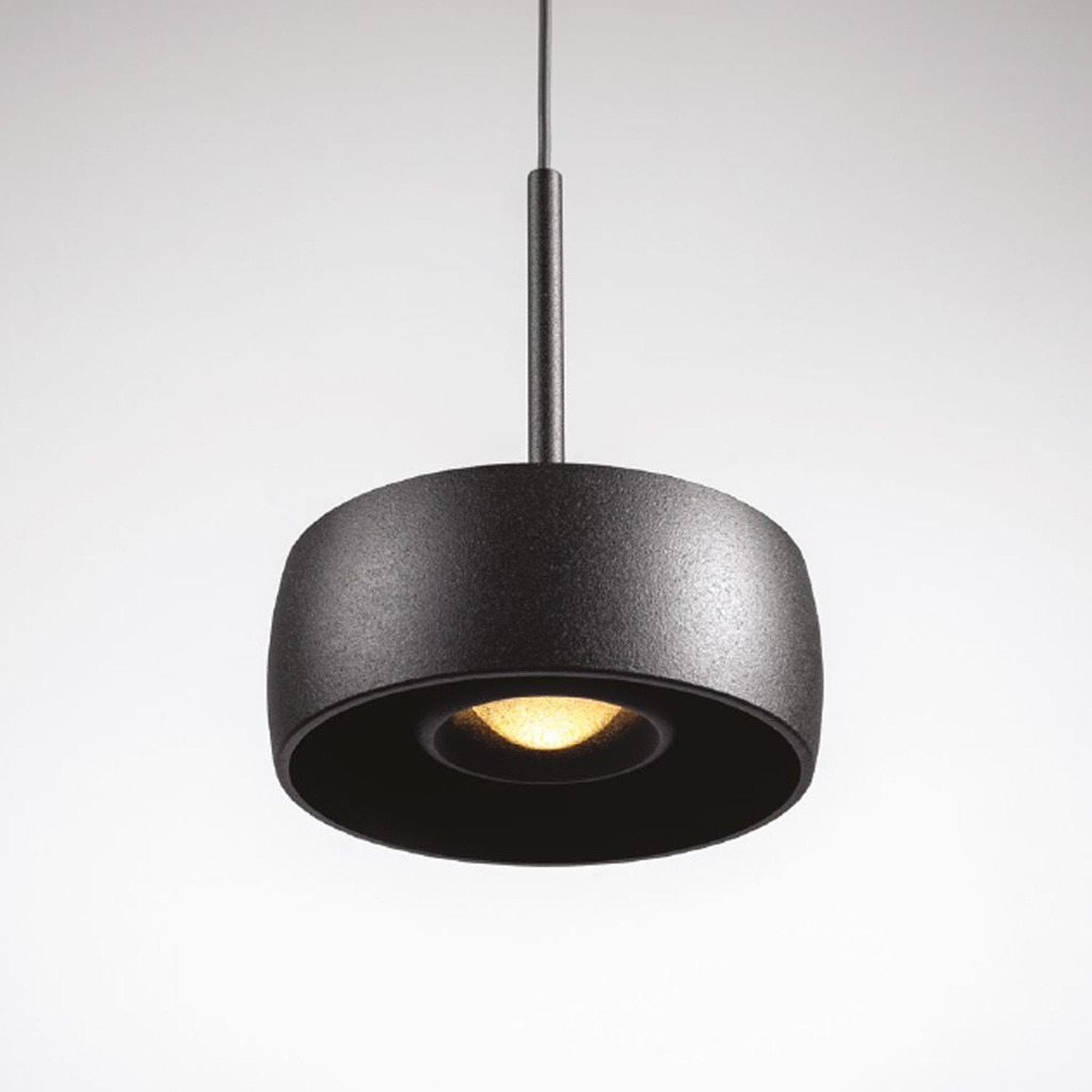 Myco One 120 ZS Faretto a sospensione ad incasso SNAP (2700K / CRI98 Sunlight, 002 – Nero)