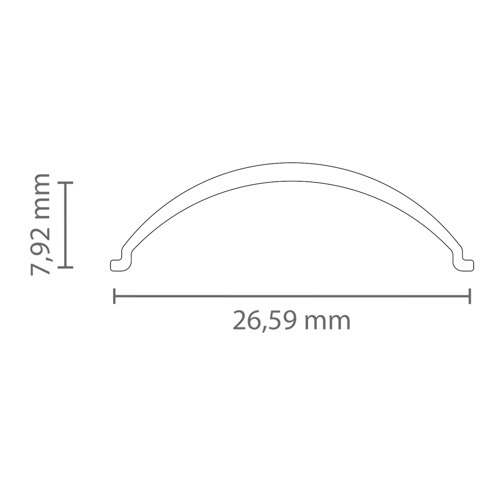 [432001002514] PC72_12 Cover HALF-ROUND f. LED Eckprofil Exo-V1 | Polycarbonat (Schwarz RAL9005, 2M)