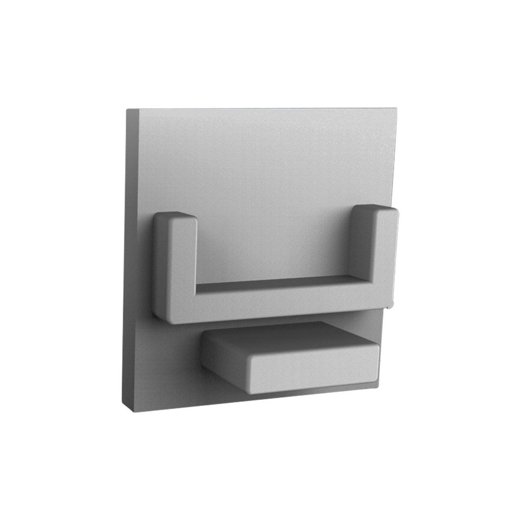 [530002113315] CAP-A2 Endkappe (Schwarz RAL9005, Mit Kabeldurchführung)