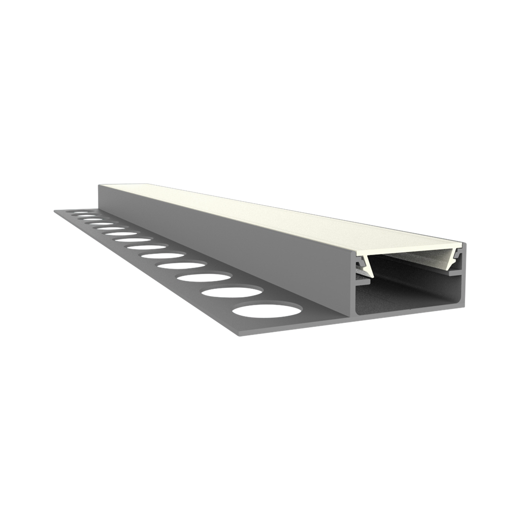 EXO-F1H FLIESSEN PROFIL | 2M | ALUMINIUM ELOXIERT | LED MAX.16MM | DIRECT+NARROW