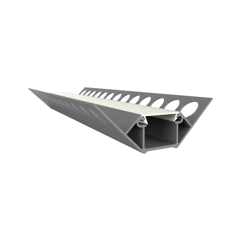 [612000861815] EXO-F2 FLIESSEN-ECK PROFIL | 2M | ALUMINIUM ELOXIERT | LED MAX.15MM | NARROW