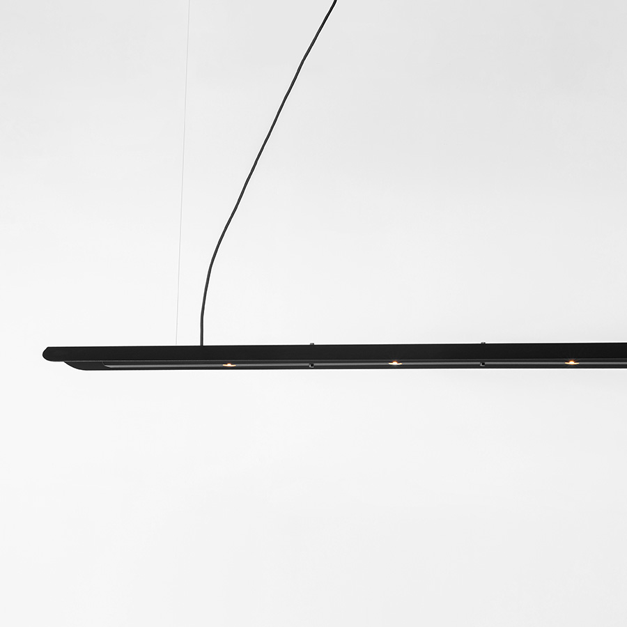 Vectris Z Lampada a sospensione (2700K / CRI98 Sunlight, 002 – Nero, PH-CUT – Dimmer di Fase)