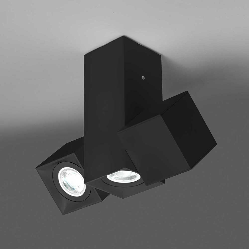 [4052] MLN Dau 204X3 GU10 C silber (Schwarz)