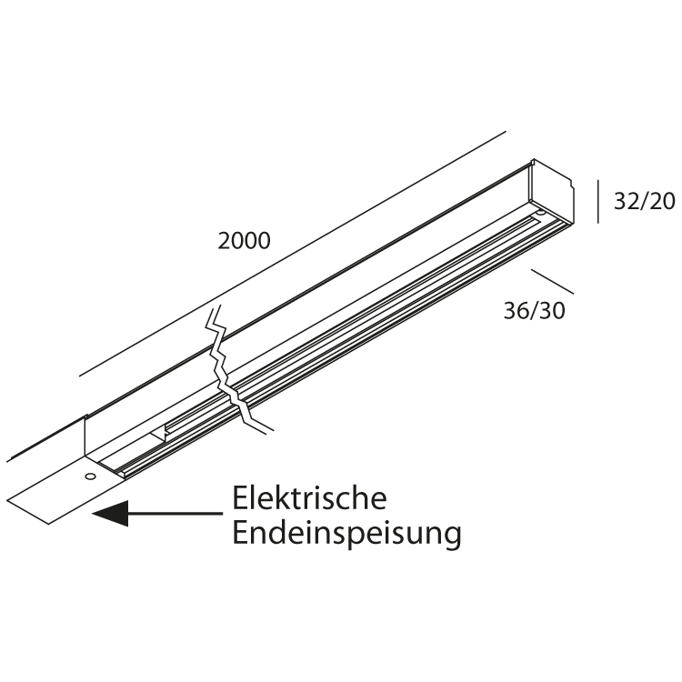 Set 3PH 2m Endeinsp. Endk. weiss