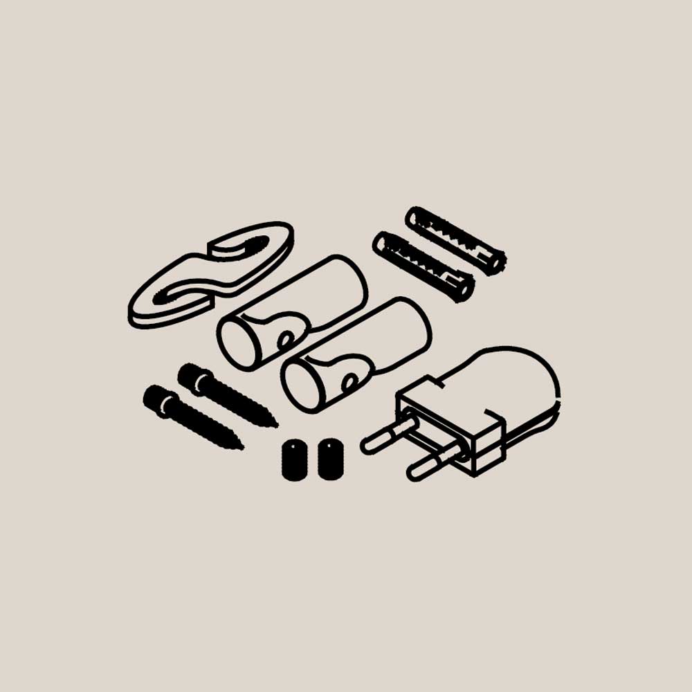 MLN AbhÃ¤ngung Set weiss