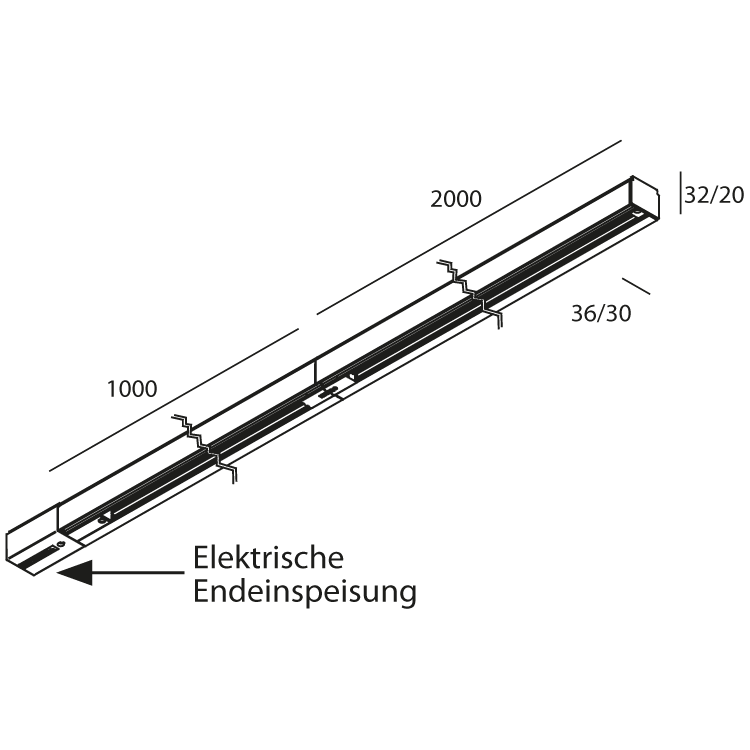 Set 1PH 3m Endeinsp.  silber