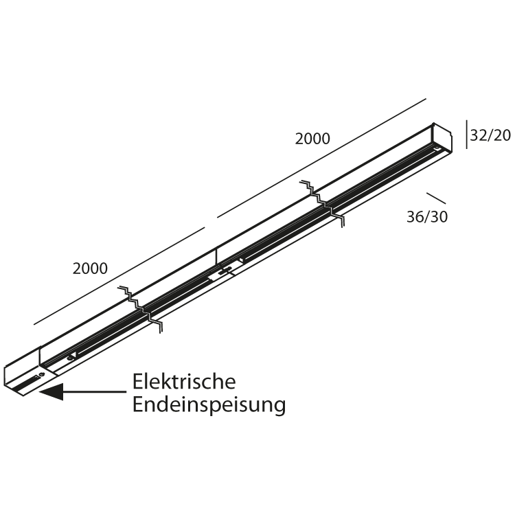 Set 1PH 4m Endeinsp. weiss