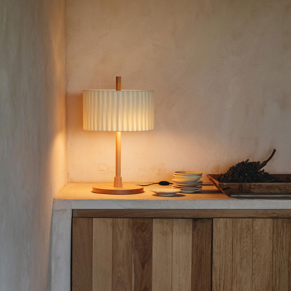 [6991] MLN Linood 56 T WD Tischleuchte natur