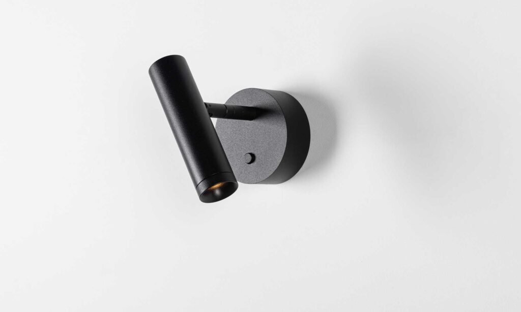 Wandaufbaustrahler MFLASK K mit Dimmer, verstellbare Glaslinse, von CHORS®